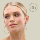 Diamond hoop earrings