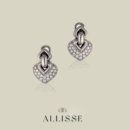 Bulgari doppio cuore white gold earrings