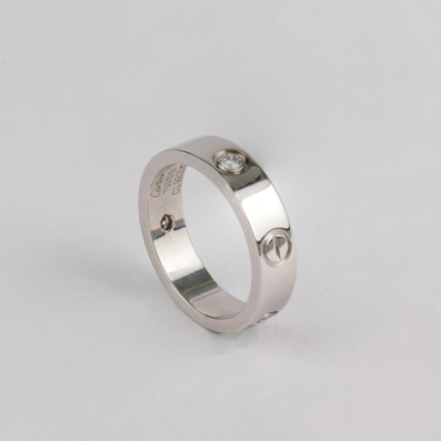 A diamond ring by Cartier